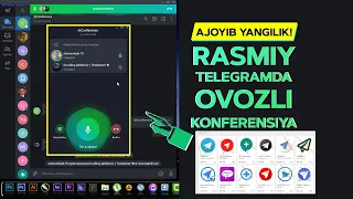 Telegramda Ovozli chat (Audio conference)