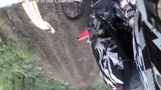 Dirt bike crash during race!