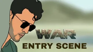 Hrithik Roshan Entry in War | Animated Version | Best Entry Scene | Archan