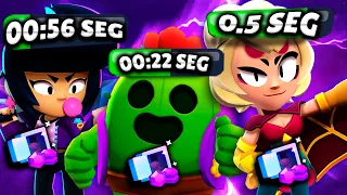 🤯❗ ¿12 SEGUNDOS? - LOS BRAWLERS MÁS RÁPIDOS EN DESTUIR LA CAJA DE ATRACO!