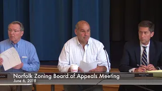 Norfolk Zoning Board of Appeals Meeting - June 6, 2018