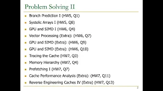 Digital Design & Computer Architecture - Problem Solving II (Spring 2023)