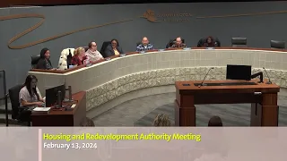 February 13, 2024 Housing and Redevelopment Authority Meeting