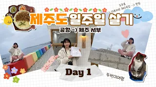 [Day1] 혼자 일주일 제주도 뚜벅이 여행ㅣ삼각대랑 낯가리는 여행ㅣ첫째날 제주 서부편 ㅣ고기국수, 무지개해안도로, 도두봉, 이호테우해변, 한림, 협재ㅣ굿앤닥 SOS 여드름 키트