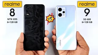 Realme 8 vs Realme 9 Speed Test Comparision ⚡⚡ MTK G95 vs SD 680 - Which Smartphone is Really Fast !