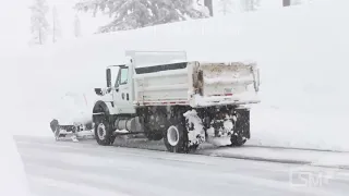 03-14-2023 Lassen Volcanic National Park, CA - Buildings Buried by Snow, Atmospheric River Impacts