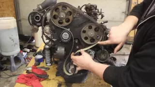 Installing a timing belt and setting pump timing on an AAZ, Similar to an AHU, 1.6d, and 1.6td