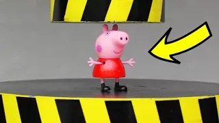 EXPERIMENT HYDRAULIC PRESS 100 TON vs PEPPA PIG and TOYS