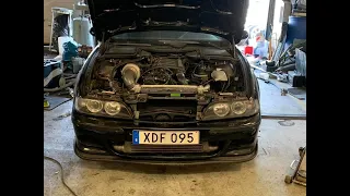 e39 530d big turbo exhaust clip