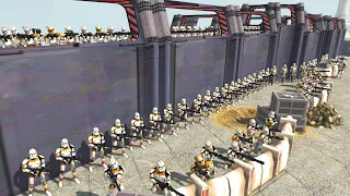 The Clone Army MEGA-WALL Defense! - Men of War: Star Wars Mod Battle Simulator