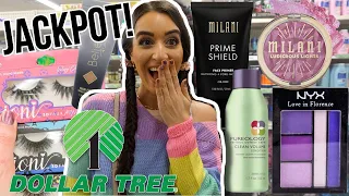 *WOW* THE BEST MAKEUP JACKPOT AT DOLLAR TREE!! $1.25 GEMS! | PUREOLOGY, MILANI, BELIEVE BEAUTY!