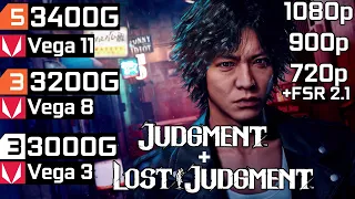 Judgment - Ryzen 3 3200G Vega 8 - Ryzen 5 3400G Vega 11 - Athlon 3000G Vega 3