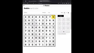 NYT Sudoku Answers Easy Medium Hard 24th April 2024
