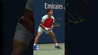 Alcaraz Amazing Point #usopen #shorts