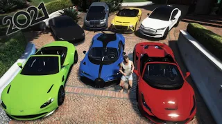 GTA 5 - Stealing Luxury 2021 Cars with Michael | (Real Life Cars #22)