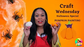 Preschool Circle Time - Craft Wednesday Special - HALLOWEEN Pumpkin Painting