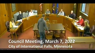 City Council Meeting for March 7, 2022