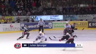 Gotteron-Kloten 1-1! 4 Sek. vor Schluss Julien Sprunger