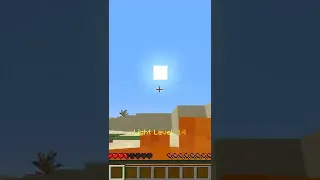 Minecraft, But The Sun Burns Me...                      #shorts