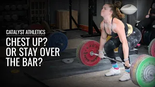 Snatch & Clean: Chest Up? Or Stay Over the Bar?