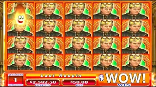 ★★JACKPOT HANDPAY★★$50 BETS★★PALACE OF RICHES 3 HIGH LIMIT SLOT MACHINE BUENO DINERO MUSEUM SLOTS