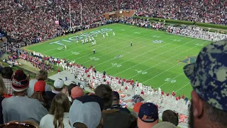 Alabama VS Auburn Iron Bowl 2021 final play, in stadium view