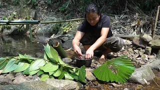 Lots of wild food in the stream, Catch and cook: Survival Alone | EP.227