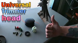 How to install a Universal Trimmer head. works for most String Trimmers.
