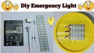 💡How To Make Emergency Light At Home🔥| diy rechargeable emergency light #diylight #howtomakelight