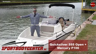 Quicksilver 555 Open + Mercury F100
