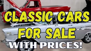 CLASSIC CARS FOR SALE AT RESTORATION WAREHOUSE DEALERSHIP