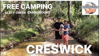 CRESWICK / FREE CAMPING CRESWICK / SLATY CREEK CAMPGROUND / CAMP COOKING / VANLIFE / GOLD PANNING