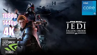 STAR WARS Jedi Fallen Order RTX 3060 & i5 10400F Gaming Benchmark 1080p/1440p/4K EPIC Settings