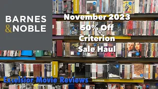 Barnes & Noble Criterion November 2023 Haul 50% Off Sale | Episode #27