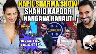 THE KAPIL SHARMA SHOW - Shahid Kapoor and Kangana Ranaut Laugh Endlessly | REACTION!!