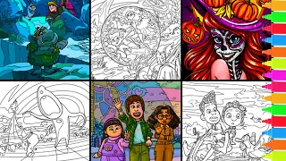 Coloring Frozen, The Incredibles, The Little Mermaid, Turning Red, Luca | Disney Coloring Pages