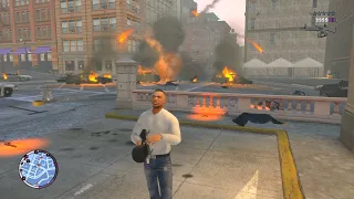 GTA 4 TBOGT - Police Station Massacre + Six Star Escape