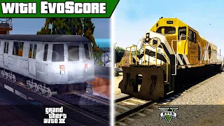 Evolution of Trains in GTA Games (2020) | with EvoScore