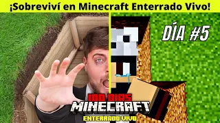 Sobreviví 100 días en Minecraft enterrado vivo | Inspirado en mrBeast