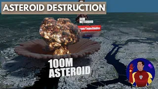 Asteroid Impact Destruction Comparison