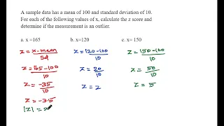 Outlier using Z score.