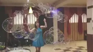 Шоу мыльных пузырей Новокузнецк Екатерины Пузыревой на свадьбе