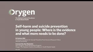 Self-harm and suicide prevention in young people (May 2018)