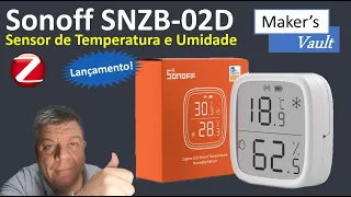 Sonoff SNZB-02D:  Sensor de Temperatura e Umidade Zigbee com display!