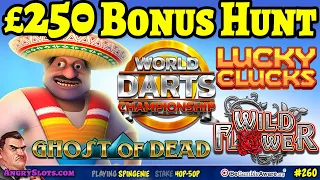 £250 SLOTS BONUS HUNT - Lucky Clucks, Ghost of Dead, Goonies Return & more.