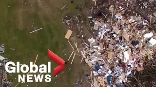 Alabama tornadoes: Aerial footage captures powerful storm's destruction