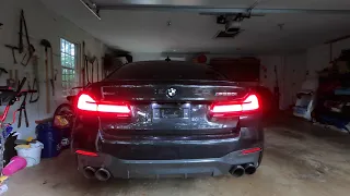 2021 BMW M550i (LCI) - Remus Catback Exhaust Warm Start + Revs