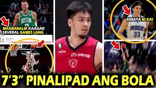 7'3" blocking ability. Commentators hanga. Kai Sotto VS Kristaps. Several games to miss ang status..