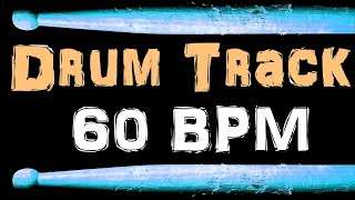 Drum Track 60 BPM Drum Beat for Bass Guitar Backing Tracks Slow Blues Beats