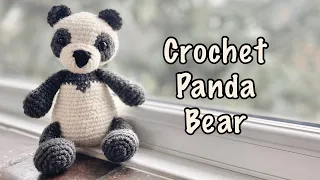 crochet Panda bear/ crochet bear / panda bear Amigurumi/ Crochet stuff toy/ Beginner friendly